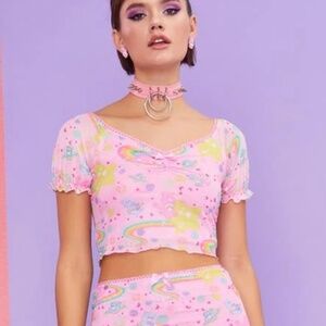 Care bear mini skirt set